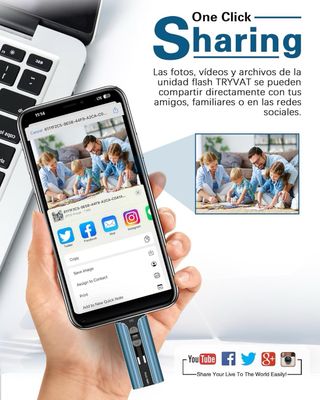 PenDrive 256GB iOS/Mac/PC. Nuevo