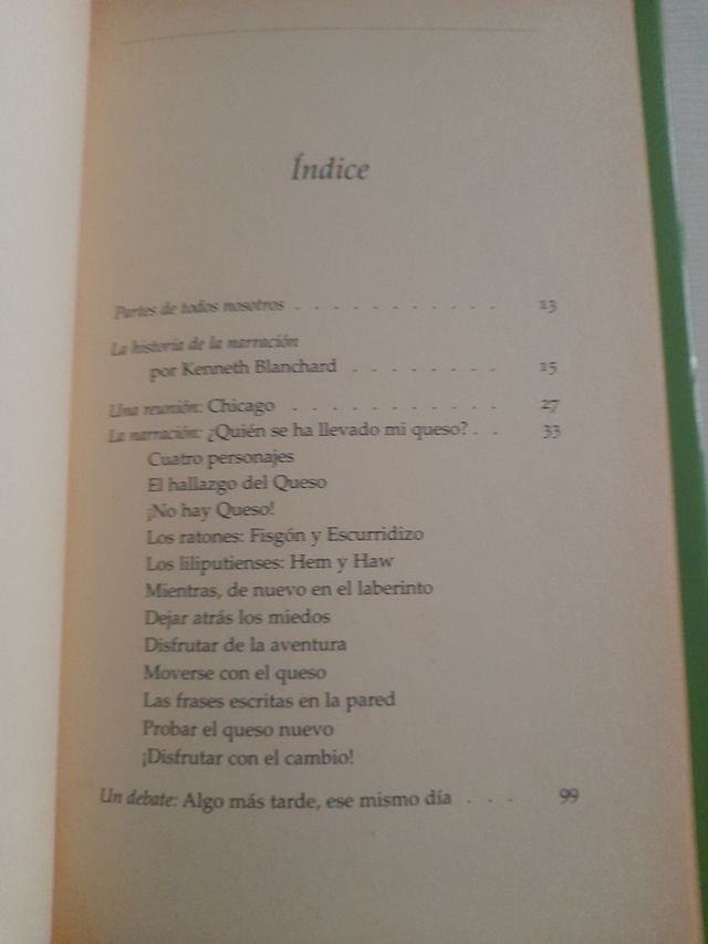 Quien se ha llevado mi queso como adaptarse a un mundo en un constante cambio