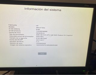 Hp slimline 260-a110ns DT PC SP