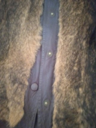 Chaquetón marrón de piel.vintage.60€