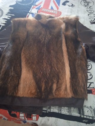 Chaquetón marrón de piel.vintage.60€