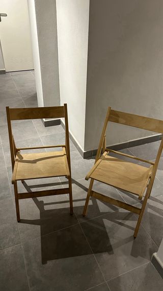 Sillas madera plegables IKEA