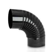 CODO CHIMENEA VITRIFICADO NEGRO