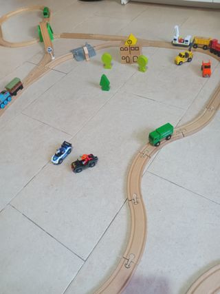Circuito tren madera