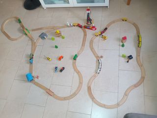 Circuito tren madera