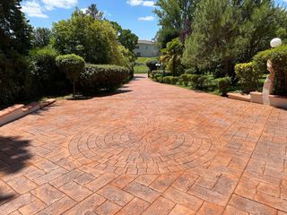 Cemento impreso pulido 