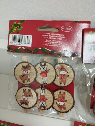 Pack pinzas navideñas