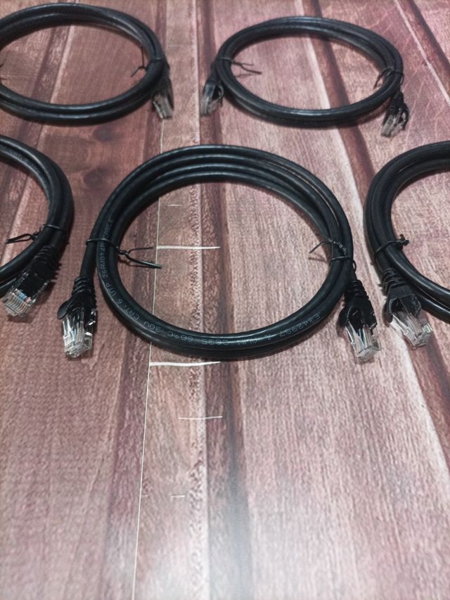 Cable Ethernet Cat6 1M, 5 piezas