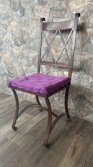 Sillas rústicas de hierro forjado