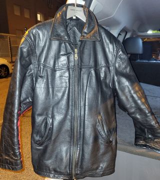 Chaqueta abrigo cuero 