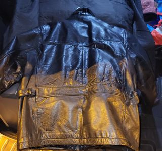 Chaqueta abrigo cuero 
