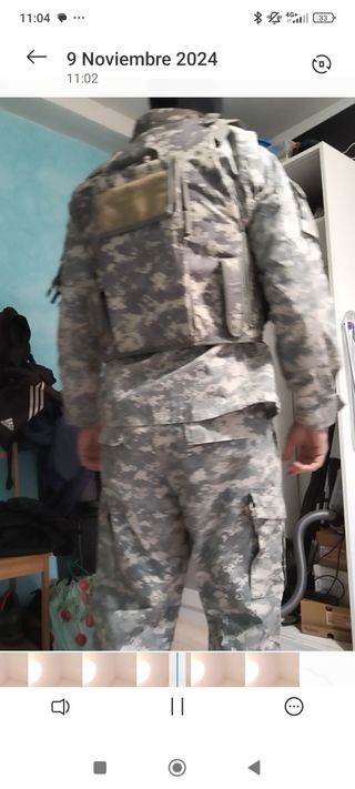 Traje y chaleco airsoft