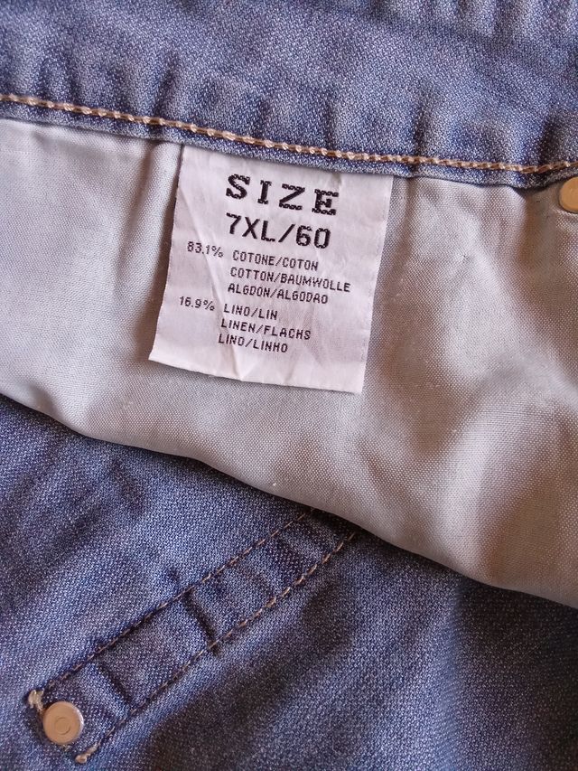 Pantaloncini jeans uomo 7XL