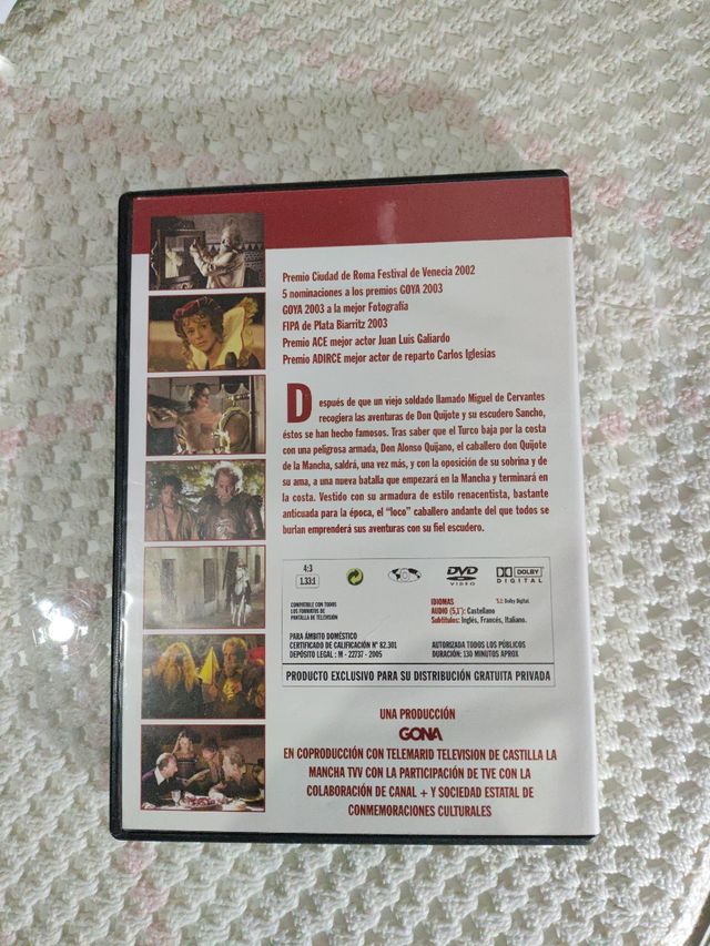 DVD El caballero Don Quijote