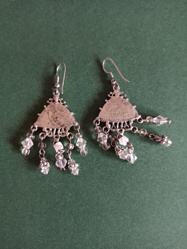 Pendientes plateados