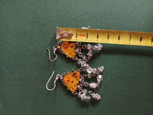 Pendientes plateados