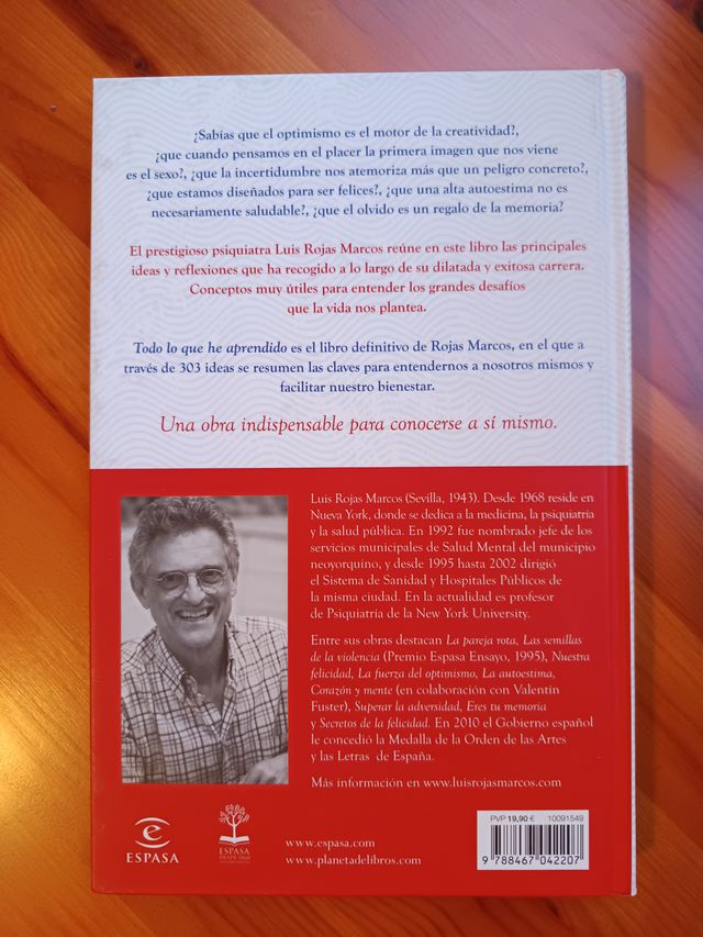 "Todo lo que he aprendido", de Luis Rojas Marcos