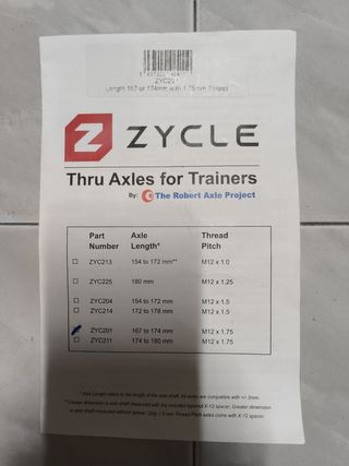 Adaptador rodillo eje Boost 174 mm