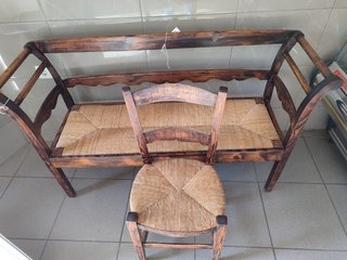 Sofá de anea y silla