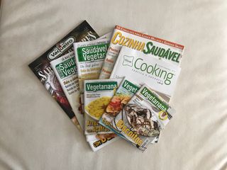 Lote revistas cozinha saudavel vegetariana