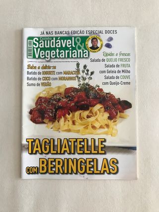 Lote revistas cozinha saudavel vegetariana