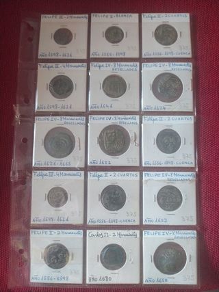 Monedas, Felipe ll a Felipe lv