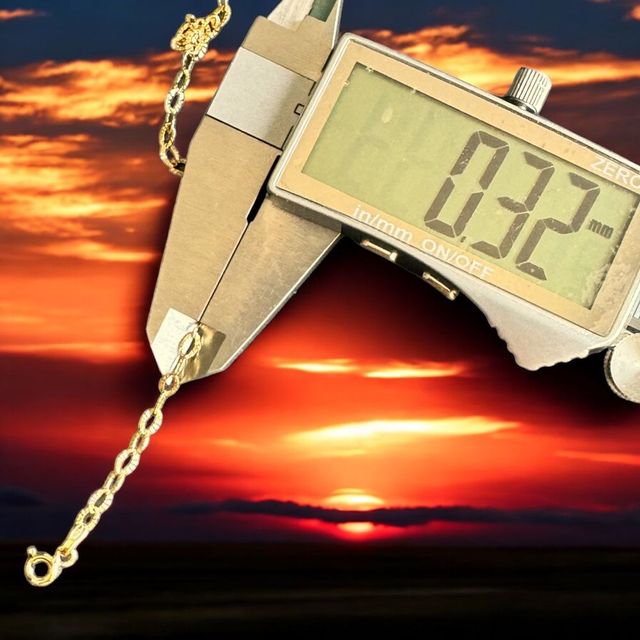 Cadena Rayos Italiana 3 mm Oro 18 Kilates