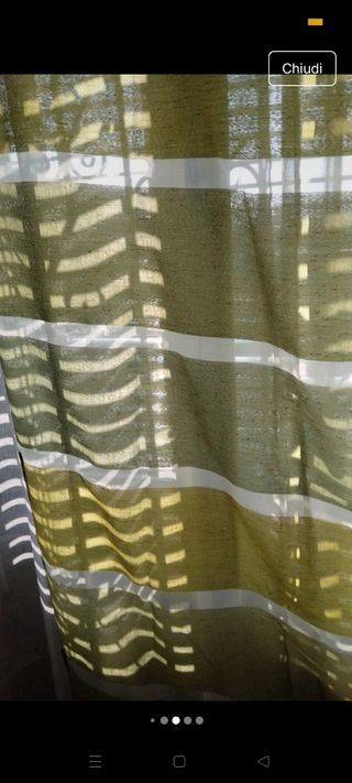 Tenda con anelli - Verde - cm 280x140