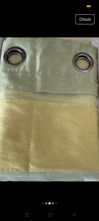 Tenda con anelli - Verde - cm 280x140