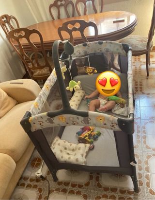 Cuna de viaje, colecho, corral o parque de juegos