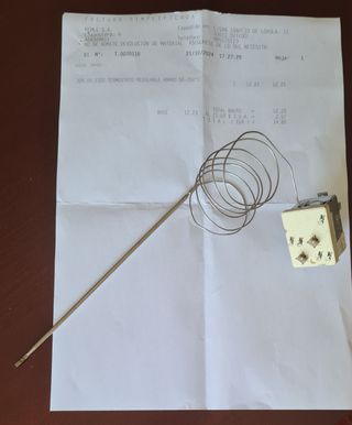 Termostato regulable horno