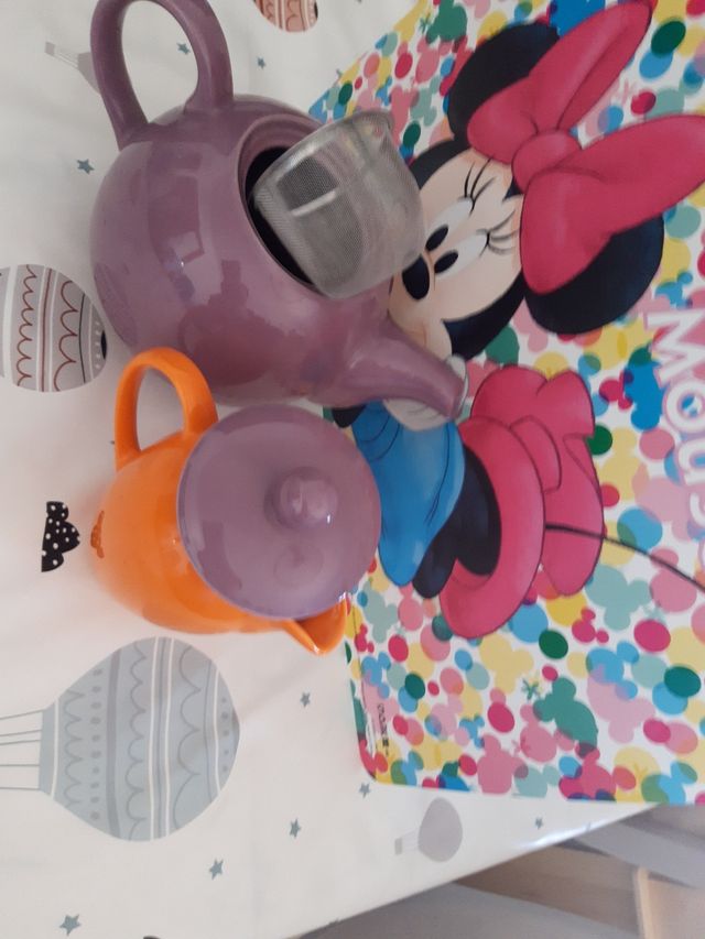 Tetera y lechera ceramica