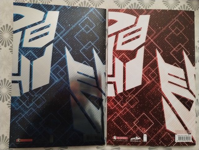 Transformers 1 Variant Cover metallizzata + White