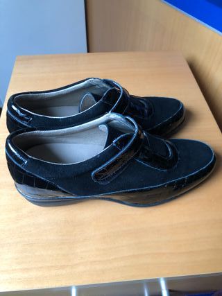 Zapatos mujer, ante y charol