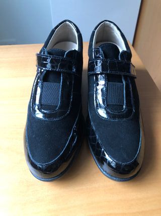 Zapatos mujer, ante y charol