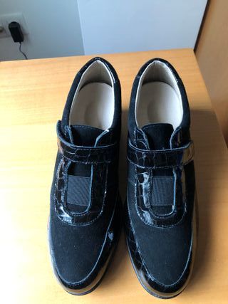 Zapatos mujer, ante y charol