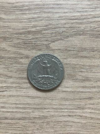 Quarter Dollar Coin USA year 1965