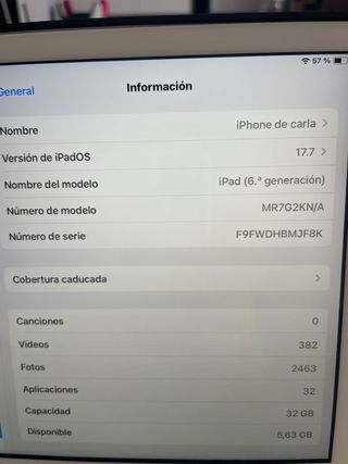 Ipad 6.ª generacion