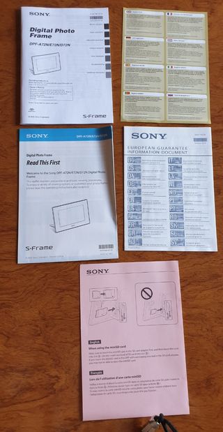 SONY S-FRAME  DPF-72N