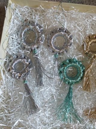 Addobbi natalizi albero di Natale  Macrame  Boho  