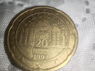 Moneda 20 cent 2002 Austria (Precio negociable) 