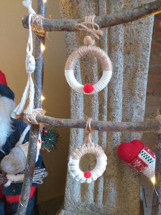 Decorazioni Natalizi Macrame  Artigianali Handmade