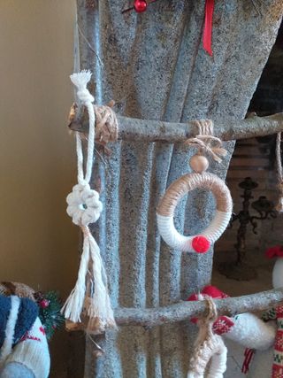 Decorazioni Natalizi Macrame  Artigianali Handmade