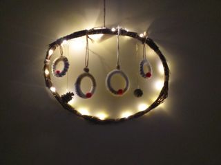 Decorazioni Natalizi Macrame  Artigianali Handmade