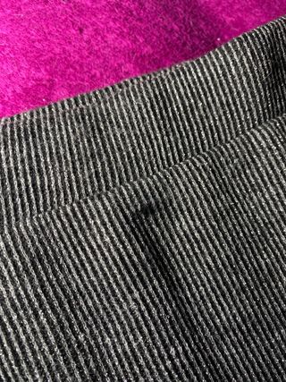 Falda larga plateada mango