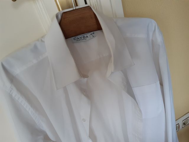 Camisa blanca marca Canda talla L 41-42