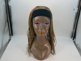 Peluca Caribean C234-Rubio con Banda y Trencitas