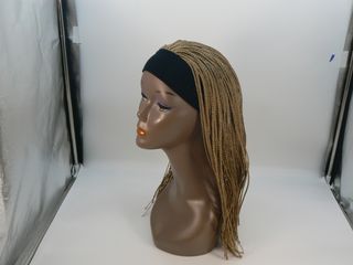 Peluca Caribean C234-Rubio con Banda y Trencitas