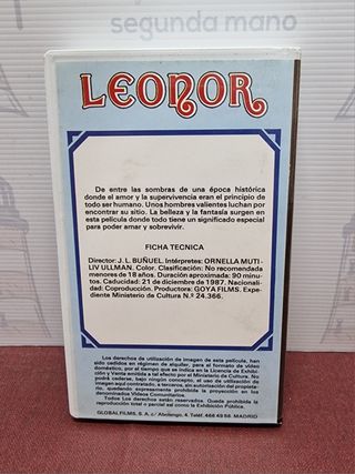 Pelicula VHS Leonor