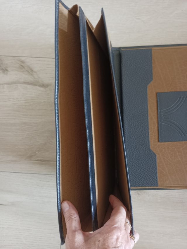 Portafolios de cuero, negro